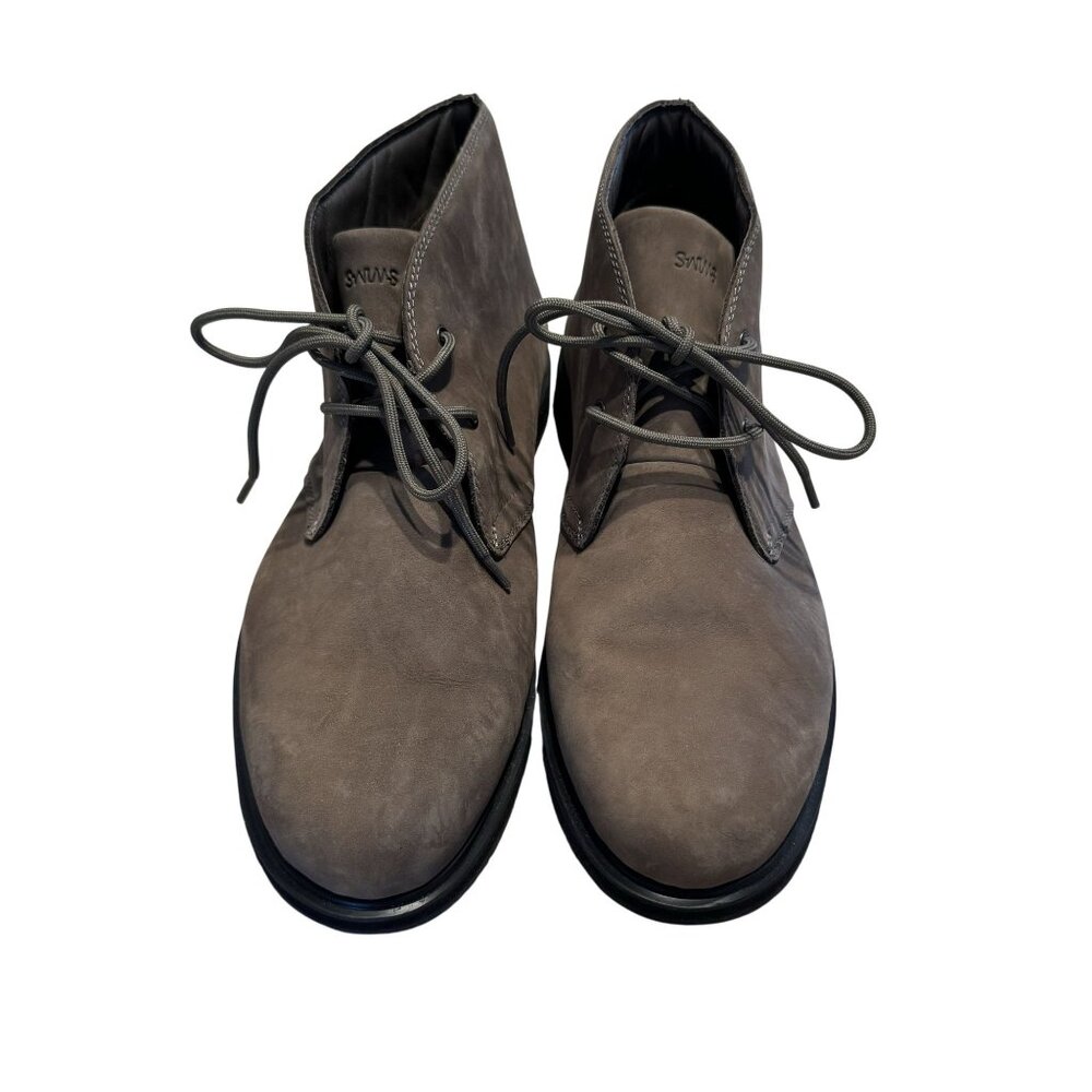 SWIMS Polacco Barry Taupe Leather Classic Chukka Ankle Boots Men's Size 11